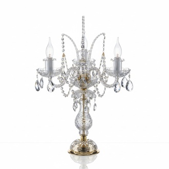 Tischleuchte Tisch Lampe Leuchten Kronleuchte Kristall Antik Stil Leuchte