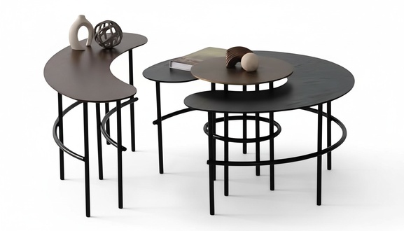 Tischset Couchtisch Satztisch 3tlg Wohnzimmer Sofa Couchtische