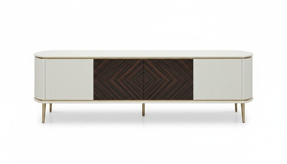 tv Lowboard Luxus Wohnwand Wohnzimmer rtv Ständer Holz Fernseher Ständer