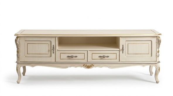 tv Lowboard rtv Luxus Schrank Tisch Wohnzimmer Holz Möbel Klassisches Low Side Board