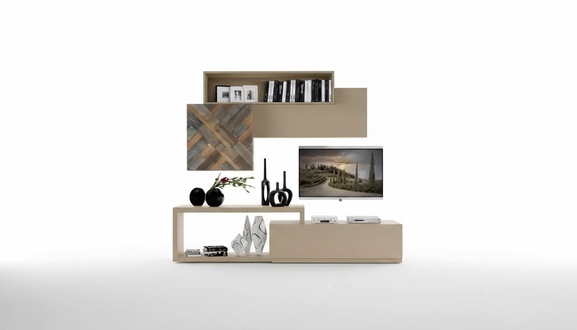 tv Lowboard rtv Wandregale Wohnzimmer Holz Luxus Wohnwand Möbel