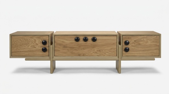 TV Ständer RTV Lowboard Braun Tisch Holz Modern Wohnzimmer Sideboard Neu