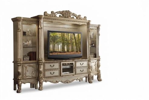 TV Wand Holz Stil Barock Regal Wohnzimmer Möbel Schrank neu Klassische