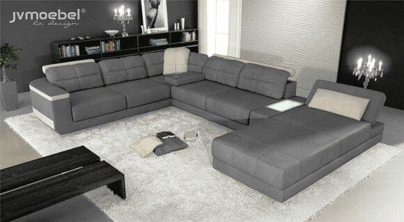 Wohnlandschaft Ecksofa Leder Eck Sofas Neu U Form Sofa Couch Polster Couchen Neu