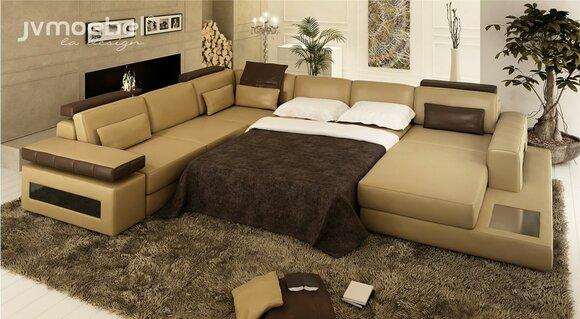 U-Form Couch Design Polster Textil Eck Modern Sofas Wohnlandschaft Ecksofa Stoff