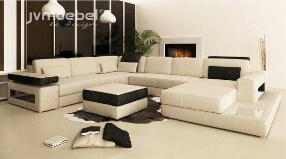 XXL Wohnlandschaft Sofa Couch Polster Sofa Ecke Designer U-Form Ecksofa Neu