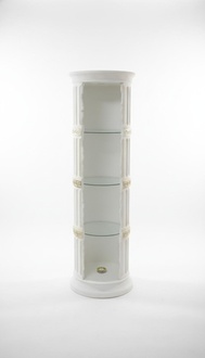 Vitrine Bar Eck Regal Glas Amphore Vase Bodenfase Säule Schrank Vitrinen