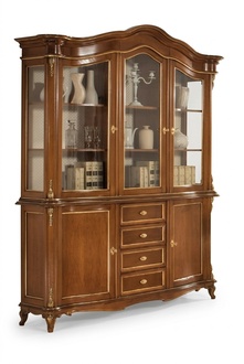 Vitrine Esszimmer Anrichte Holz Schränke Möbel Wohnzimmer Anrichte Glas Schrank