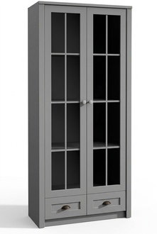 Vitrine Regal Aktenschrank Glasschrank Antik Luxus Schrank Holz Möbel Schränke