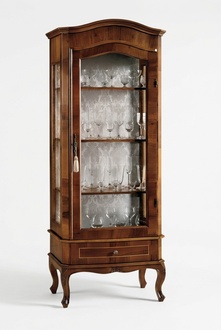 Vitrine Schrank Vitrinen Wohnzimmer Schränke Anrichte Italienische Möbel Holz