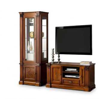 Vitrine Schrank Vitrinen Wohnzimmer Schau Schränke Design Neu Barock Rokoko neu
