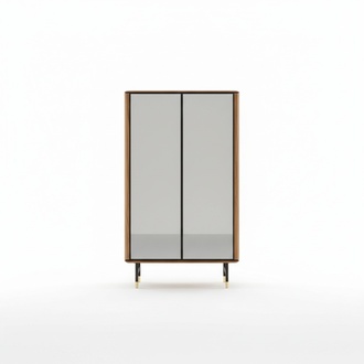 Vitrinen Glas Bar Schrank Haus Schränke Wand Regal Holz Wohnzimmer