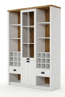 Vitrinen Glas Bar Schrank Haus Bücher Schränke Wand Regal Holz Vitrine Möbel xxl
