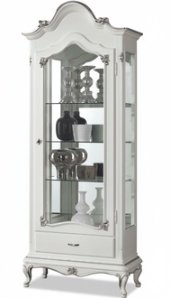 Vitrinen Glas Schrank Italienische Möbel Vitrine Wohnzimmer Anrichte Schränke