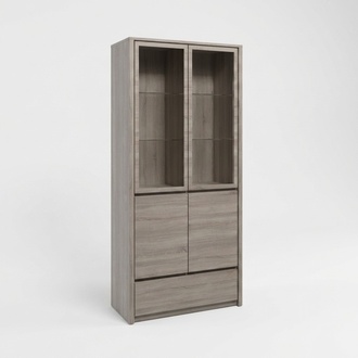 Vitrinenschrank Buffetschrank Küchenanrichte Vtrine Schublade Glas-Regale