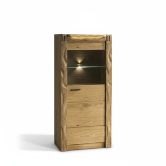 Wand Schrank Schränke Vitrine Glas Design Hoch Holz Vitrinen Wohn Zimmer