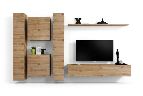 Wand Schrank Wohnzimmer Designer Wohnwand Wand Regal Holz Wandschrank