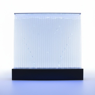 Wandpaneel mit Wasserblasen LED Wasserwand Designer Wasser Wand
