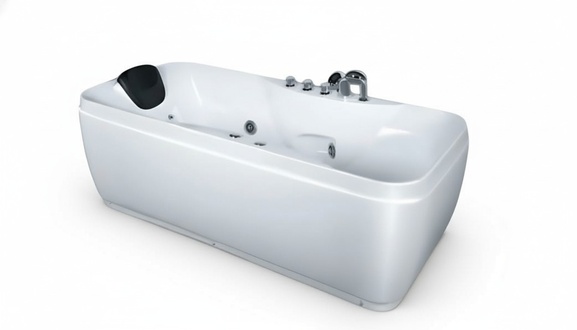 Wanne Komfortwanne Whirlpool Luxuswanne Acrylwanne Massagebad 170x80 cm