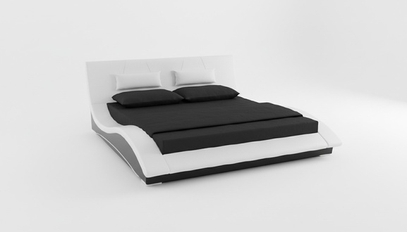 Wasserbett Bett Polsterbett mit Matratze Neu SWING Betten Komplett Lederbett !!