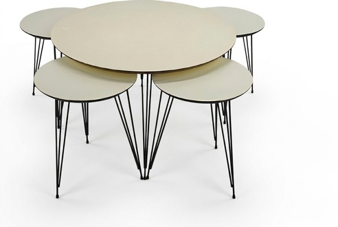 Weiße Holz Couchtisch mit modernem Design