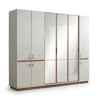 Weißer Moderner Kleiderschrank Schlafzimmer Schränke Luxus Holz Möbel