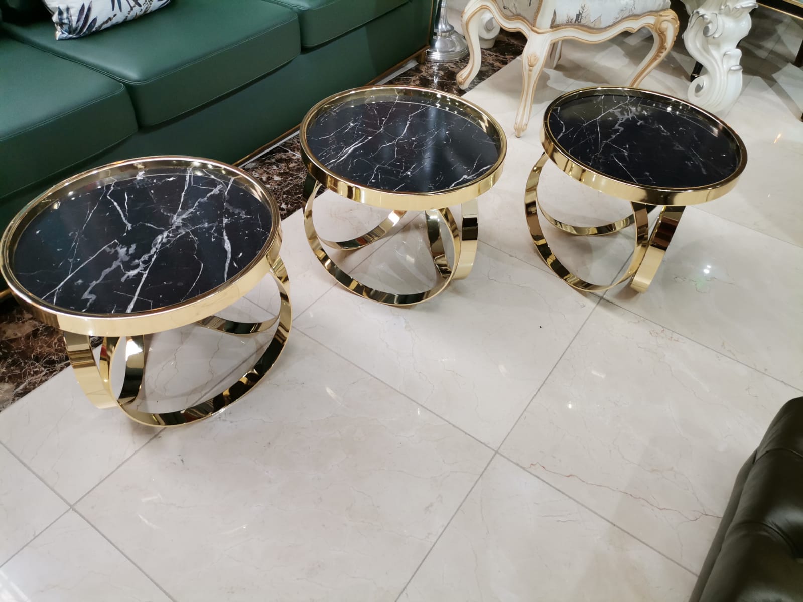 Wohnzimmer Couchtisch Rund 3x Rund Couchtisch Metall Beistell Sofort