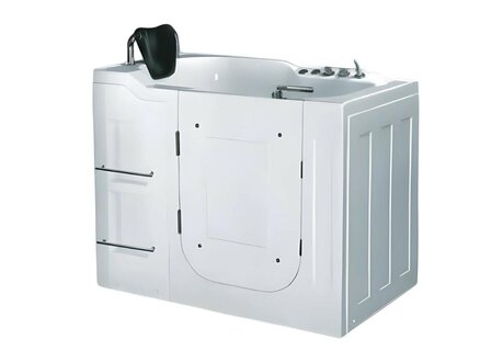 Sitzbadewanne Bad Massagewanne Badewanne mit Whirlpool-Funktion Wanne 130x80 cm