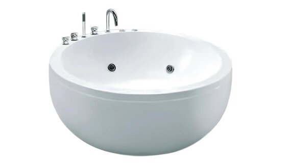 Designwanne Whirlpool Raumsparwanne Acrylwanne Komfortwanne Wanne 155x155 cm