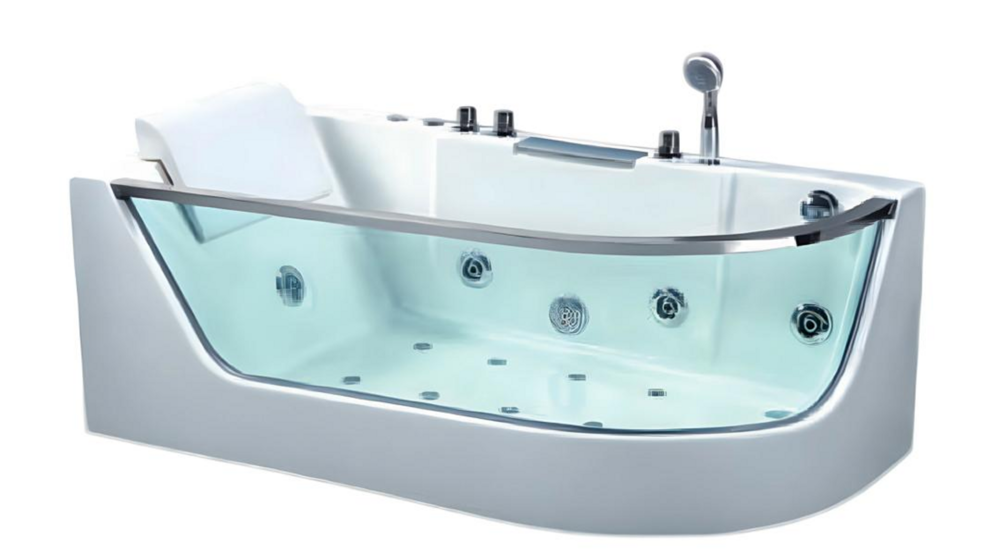 Spa-Bad Badewanne Whirlpool Blubberbad Hydromassagewanne Whirlwanne 165x80 cm