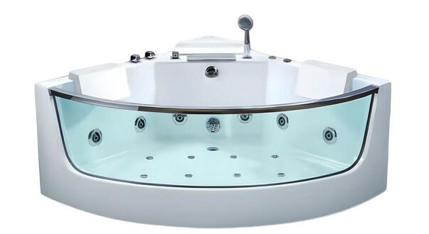 Luxuswanne Massage Badewanne Whirlpool Whirlwanne Hydromassagewanne 138x138 cm