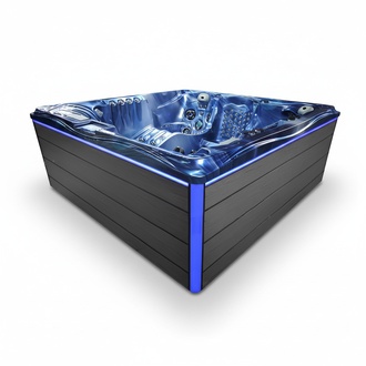 Whirlwanne Whirlpool Blubberbad Hydromassagewanne Spa-Bad Sprudelbad 230x230cm