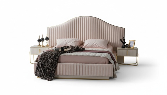 Modernes Polsterbett mit Boxspring-System Eleganz trifft Schlafkomfort Sofort