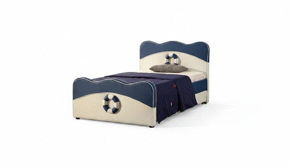 Kinderbett Bett Polster Betten Luxus Hotel Jugend 3D XXL Big 120 / 150x200cm