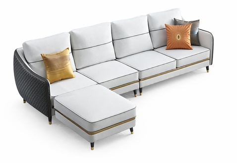 Wohnlandschaft Ecksofa L Form Sessel Set Garnitur Modern Sofa Leder