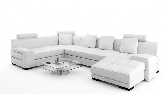 Wohnlandschaft Ecksofa Sofa Couch Polster Sitz Garnitur Sofas Couchen