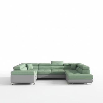 Wohnlandschaft Sofa Schlafsofa Couch Polster Eckgarnitur Bettfunktion Ecksofa