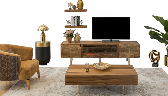 Wohnwand Designer Wohnzimmermöbel Wandschrank Neu Wand Regal