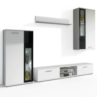Wohnwand Komplett Designer Luxus Wohnzimmer Wandregal Modern Einrichtung
