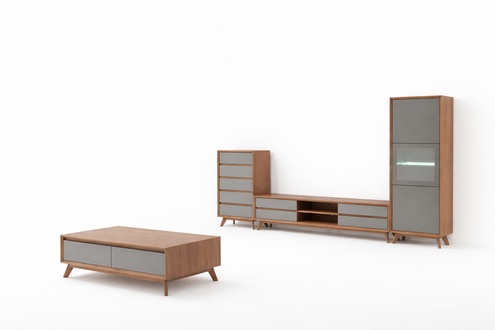 Wohnwand Schrank Moderne Design RTV Schränke Multifunktions Tisch
