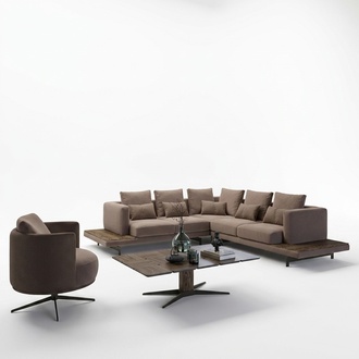 Wohnzimmer Designer Möbel Luxus Garnitur Ecksofa L-Form Couchtisch