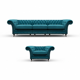 Wohnzimmer Designer Set 2tlg Sofa Dreisitze Couch Neu Luxus Sessel