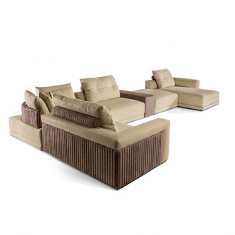 Wohnzimmer Ecksofa U-Form Couch Sitz Polster Garnitur Modern Sofa Neu