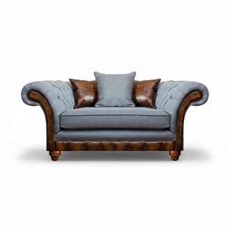 Wohnzimmer Grau Sessel Moderne Chesterfield Polstersitz Chesterfield