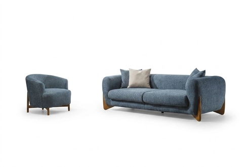 Wohnzimmer Sofagarnitur 3 Sitzer Italienischer Stil Sessel Neu 2tlg.