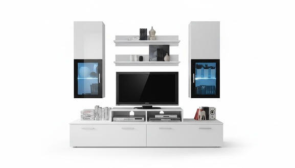Wohnzimmer Komplett Wohnwand Regale Luxus Wandschrank Neu Einrichtung