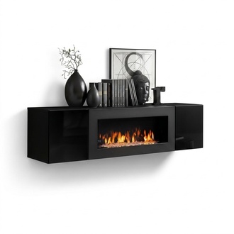 Wohnzimmer Möbel Wandschrank Luxus Einrichtung Kamin Designer Hänge
