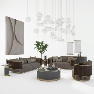 Wohnzimmer Polstermöbel Sofa Set Zweisitzer Dreisitzer Sofa Couch Luxus Sessel