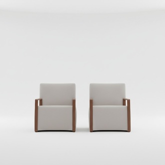 Wohnzimmer Sessel 1 Sitzer Couch Polster Modern Luxus Textil Design