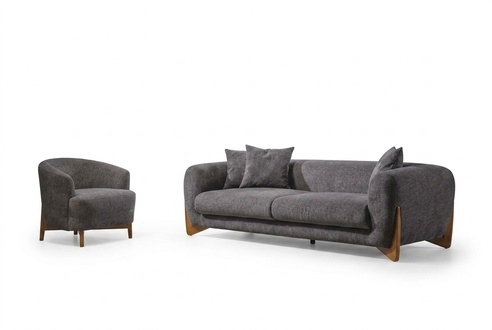 Wohnzimmer Sessel Italienischer Stil Sofagarnitur 3 Sitzer Neu 2tlg.